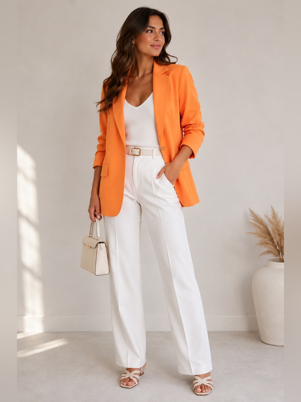 6. Maje $565 Orange Tailored Blazer